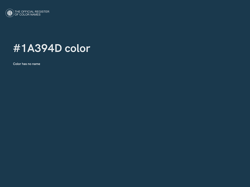 #1A394D color image