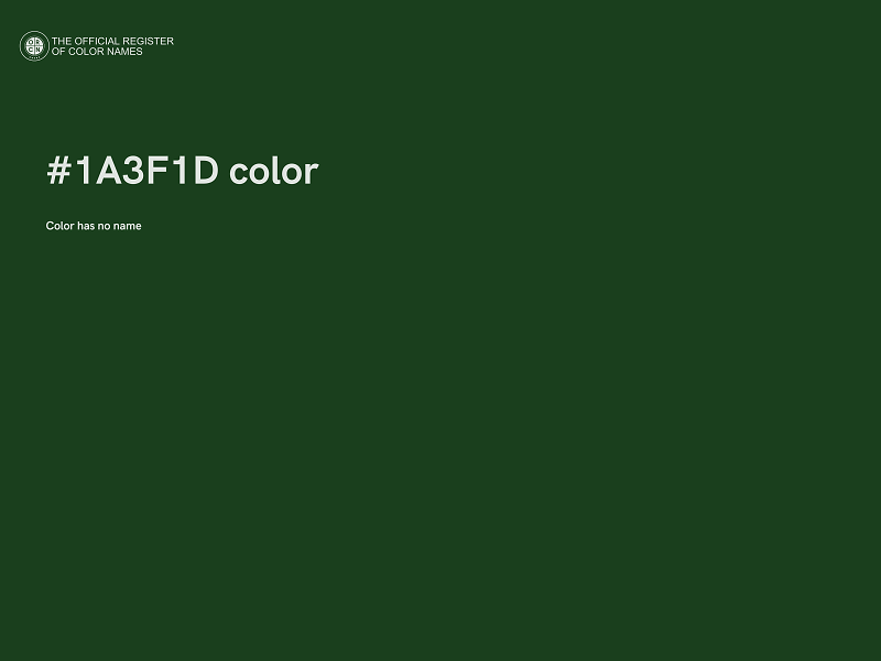 #1A3F1D color image