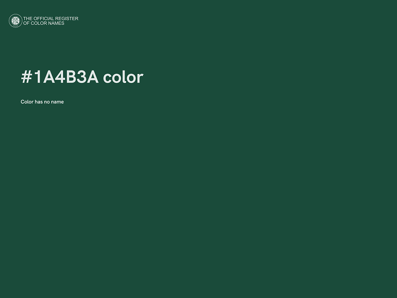 #1A4B3A color image