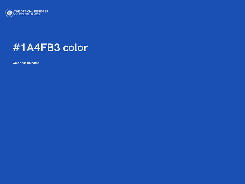 #1A4FB3 color image