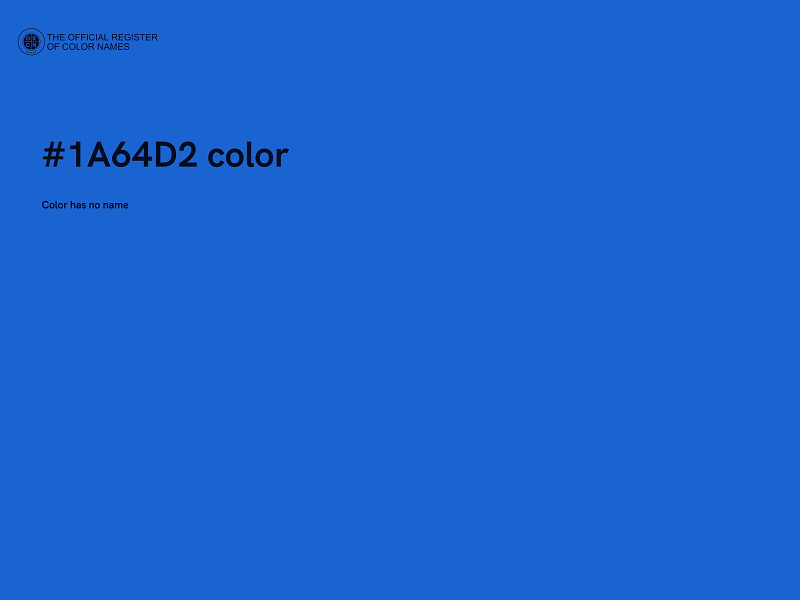 #1A64D2 color image