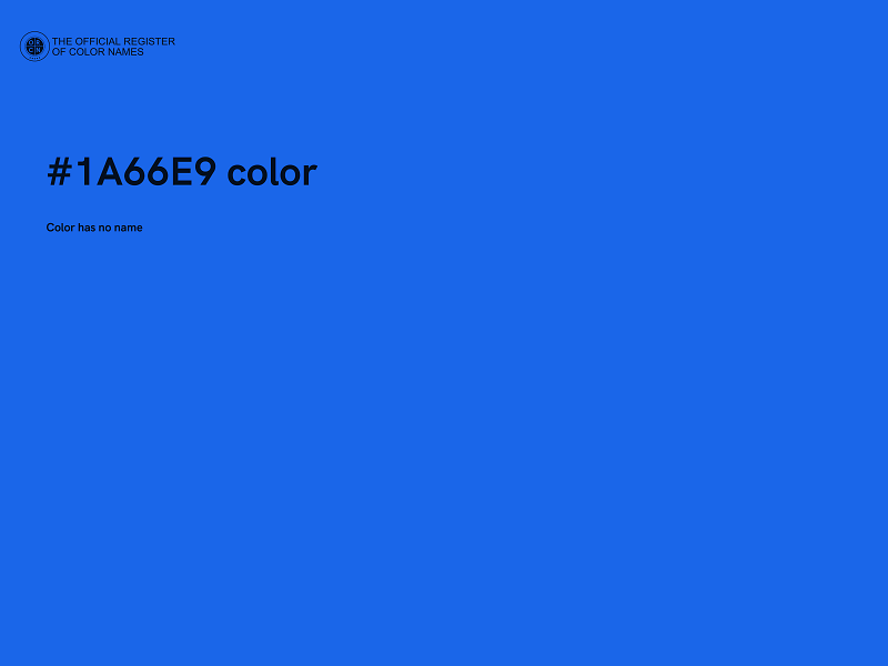 #1A66E9 color image