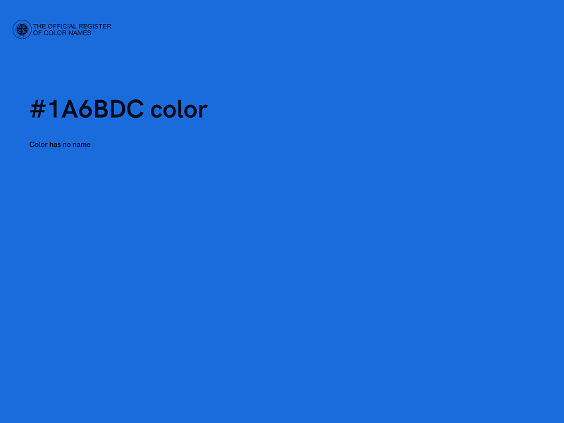 #1A6BDC color image