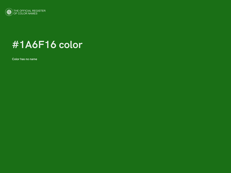 #1A6F16 color image