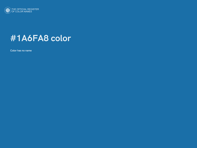 #1A6FA8 color image