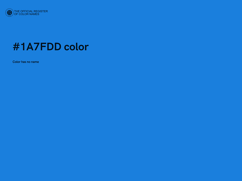 #1A7FDD color image