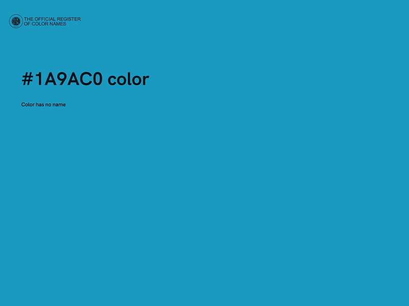 #1A9AC0 color image