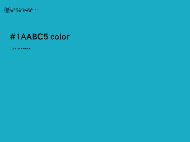 #1AABC5 color image