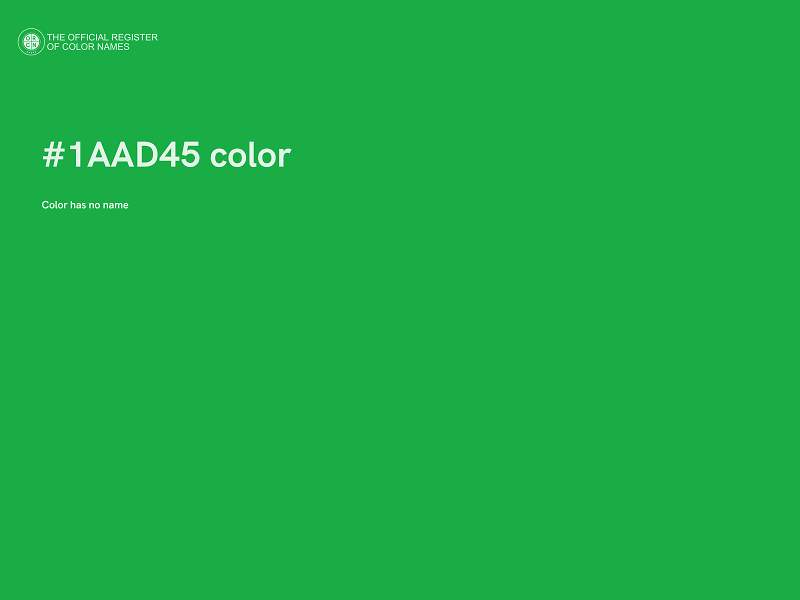 #1AAD45 color image