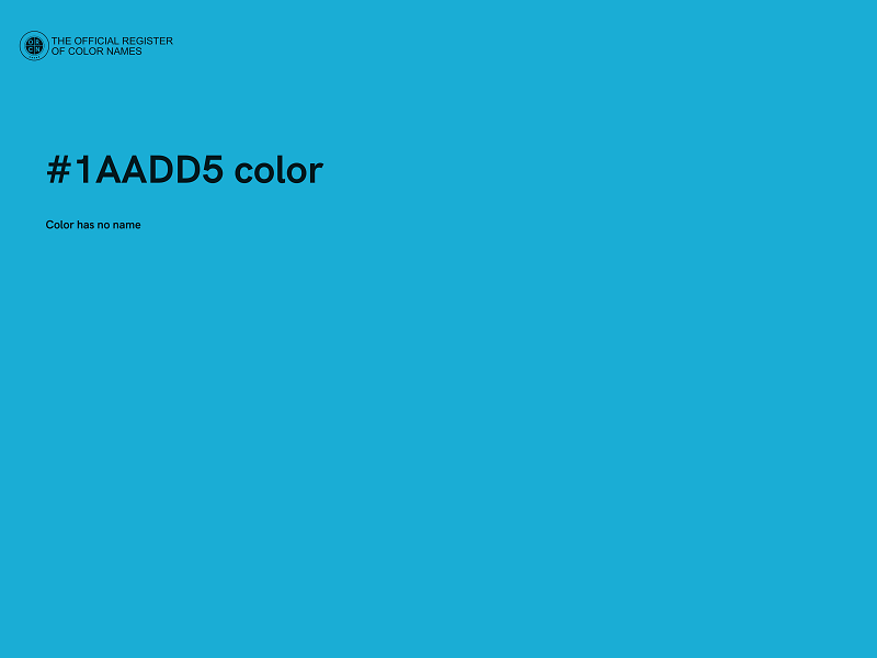 #1AADD5 color image