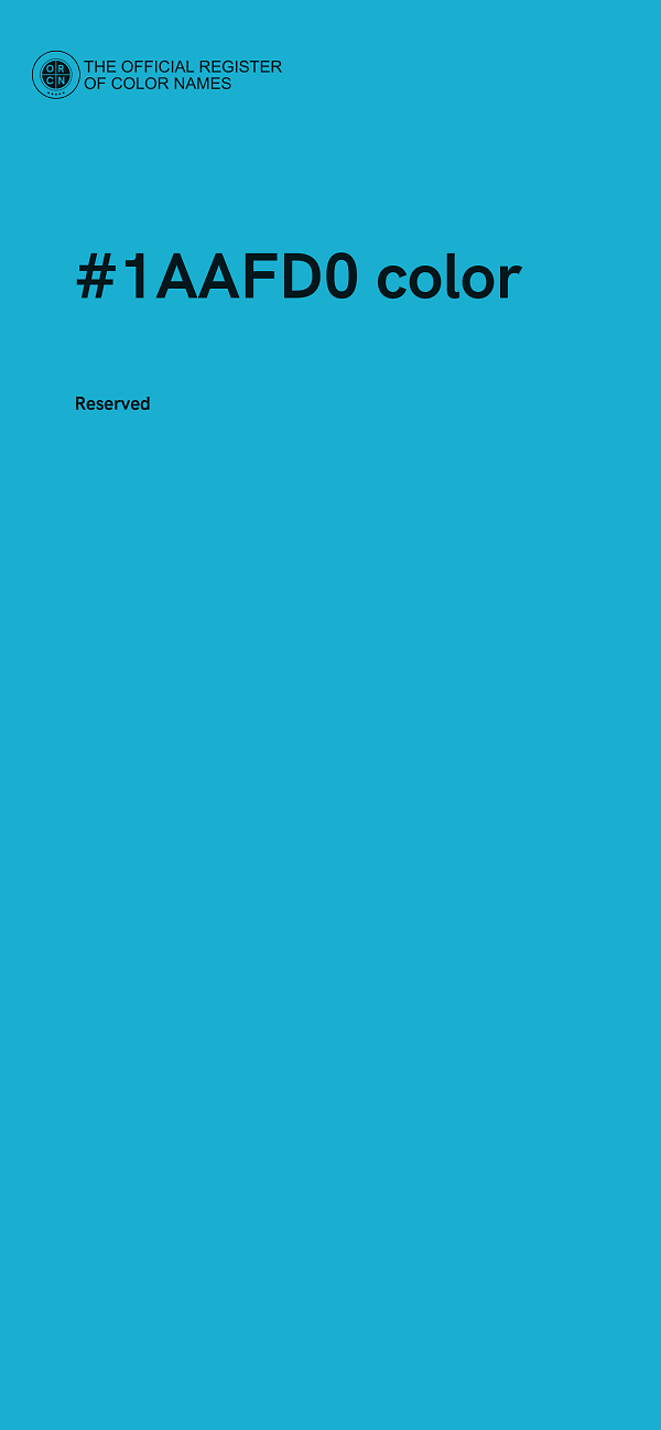 #1AAFD0 color image