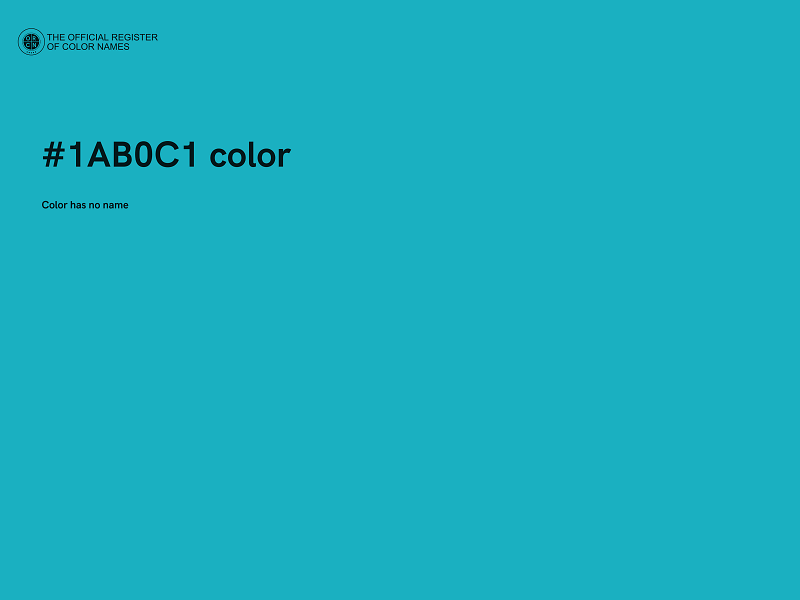 #1AB0C1 color image