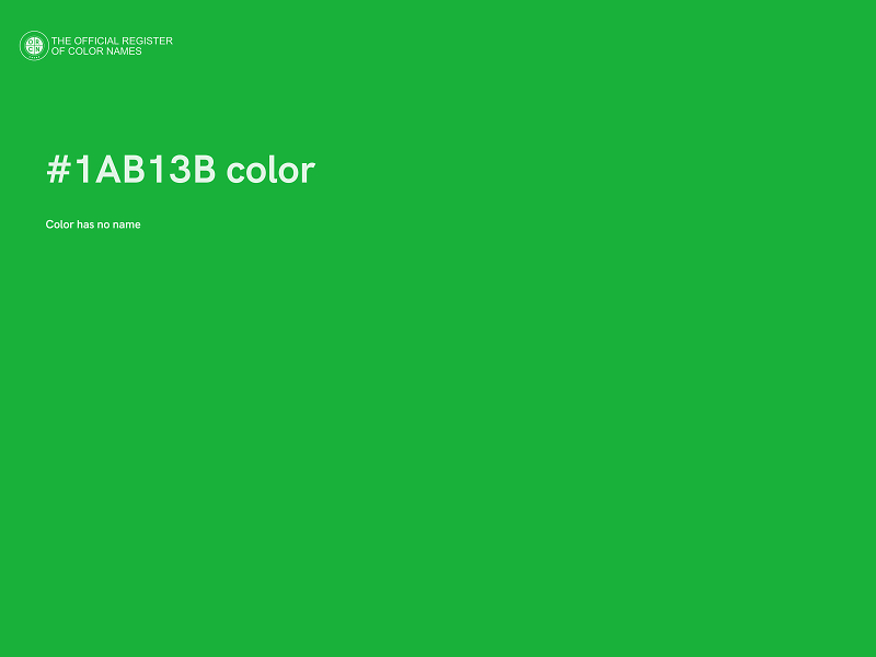 #1AB13B color image