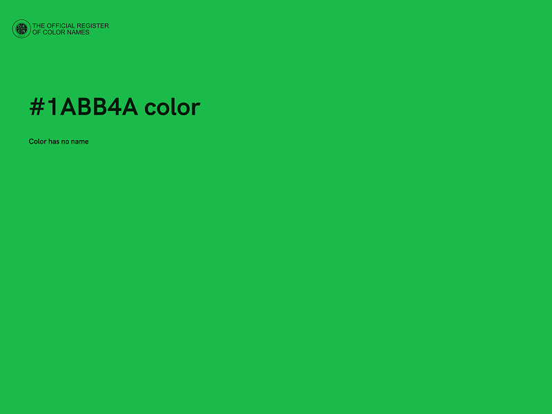 #1ABB4A color image