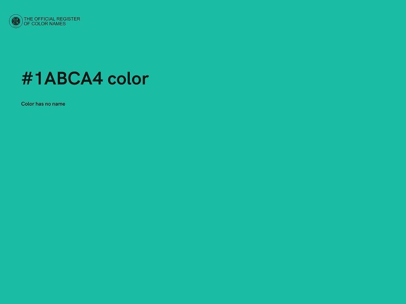 #1ABCA4 color image