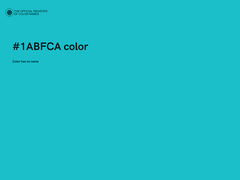 #1ABFCA color image