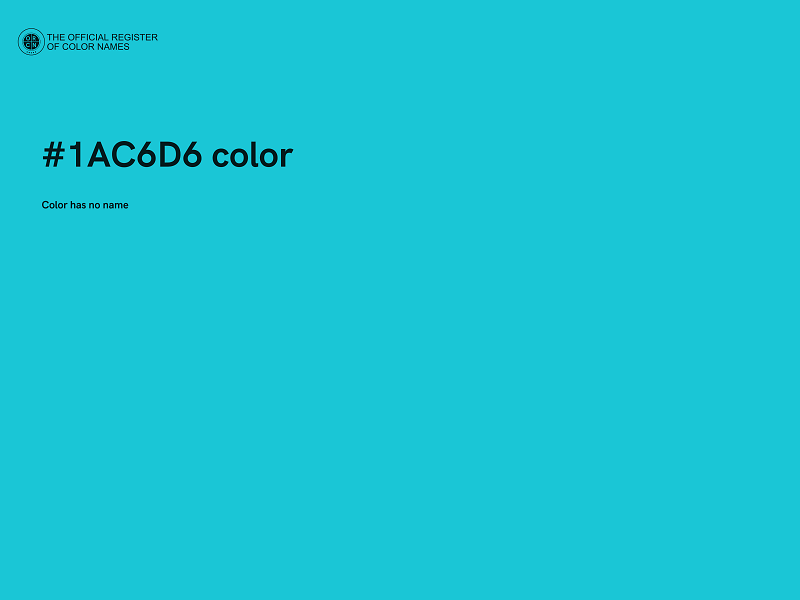 #1AC6D6 color image