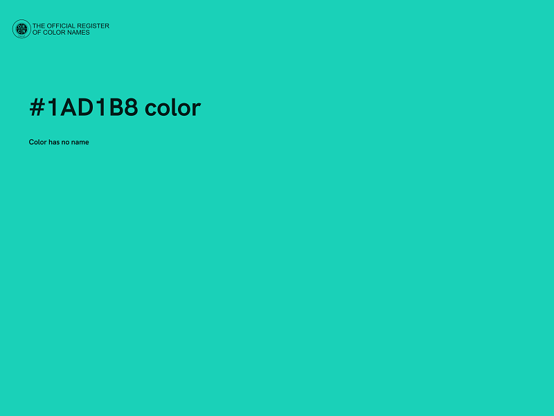 #1AD1B8 color image