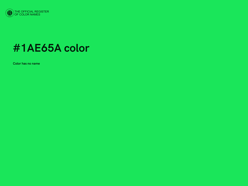 #1AE65A color image