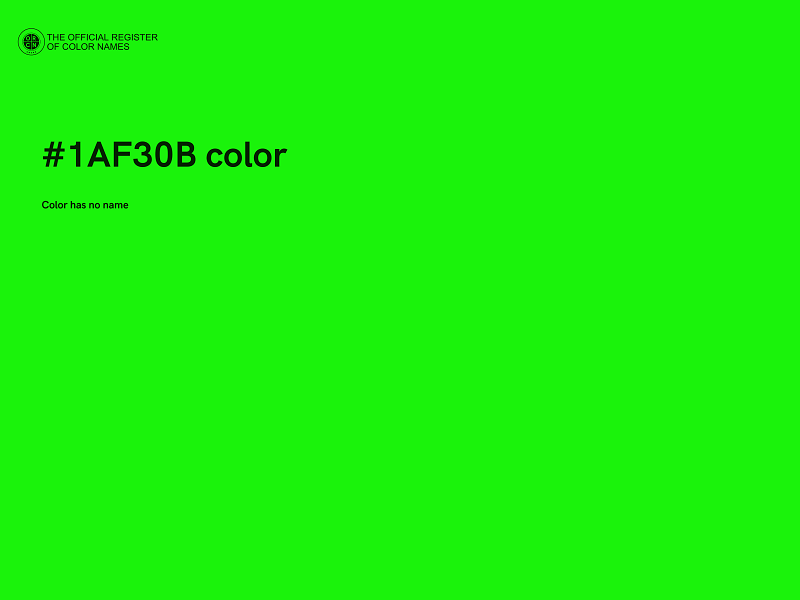 #1AF30B color image