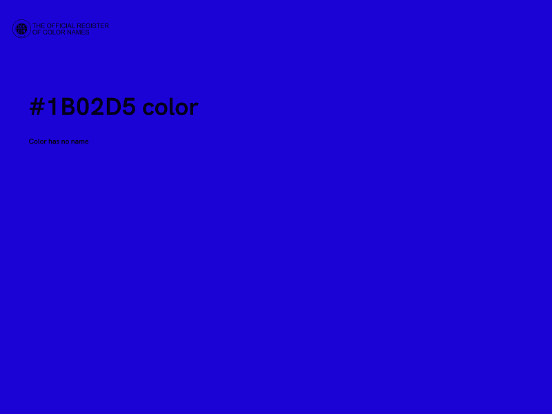 #1B02D5 color image