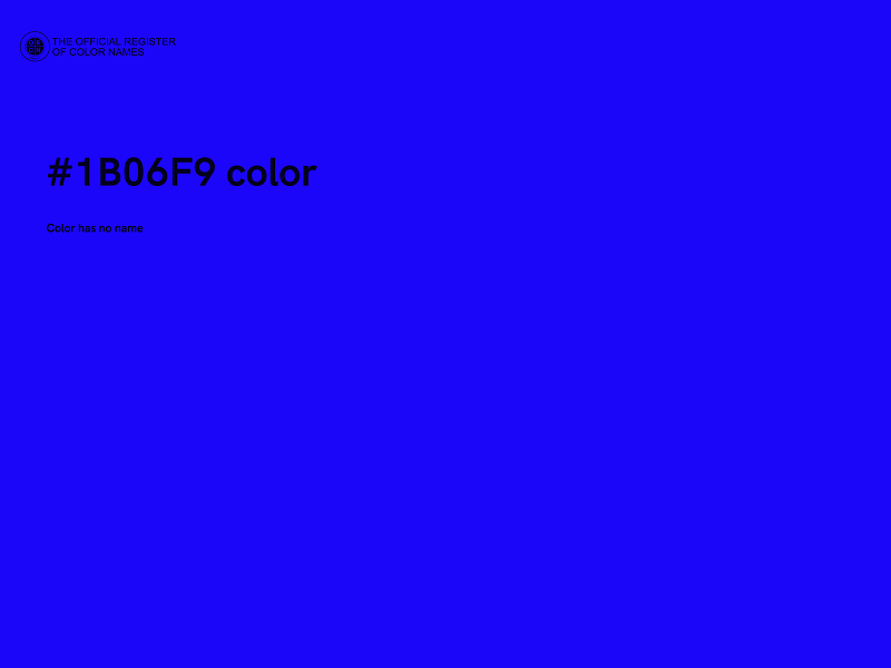 #1B06F9 color image