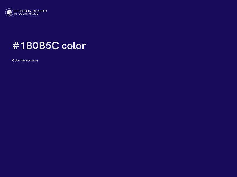 #1B0B5C color image