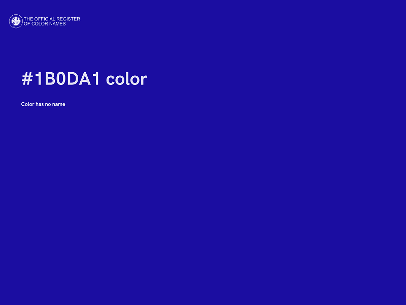 #1B0DA1 color image