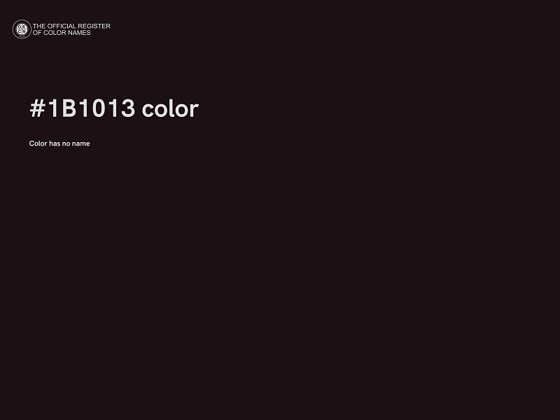 #1B1013 color image