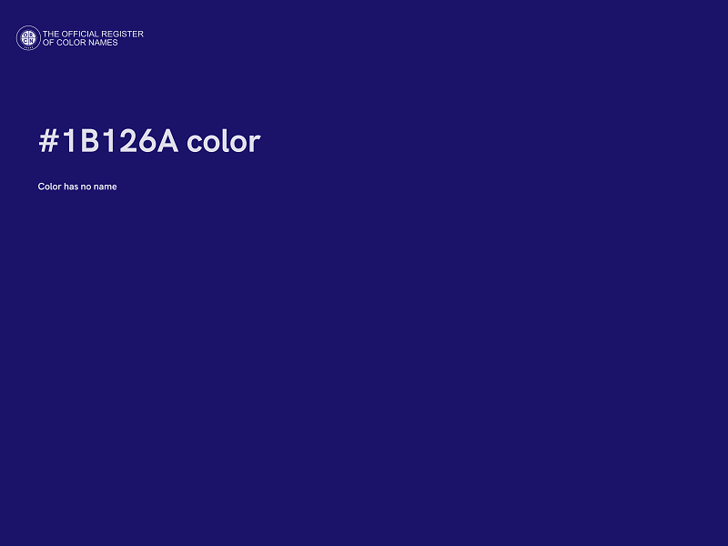 #1B126A color image