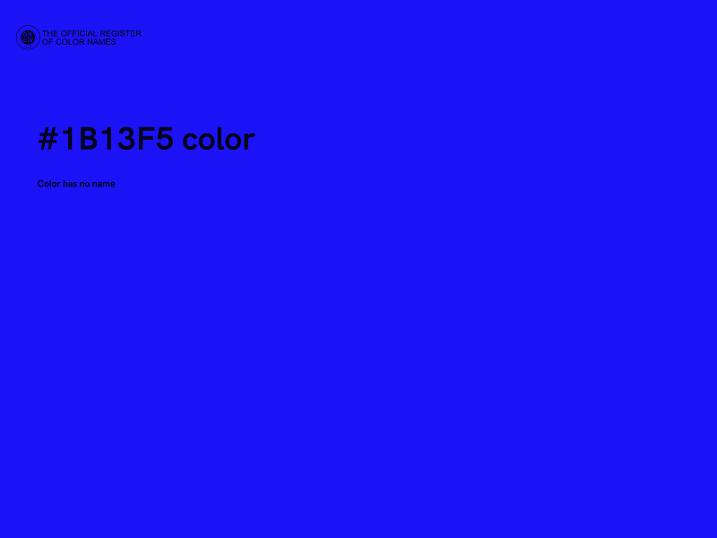 #1B13F5 color image