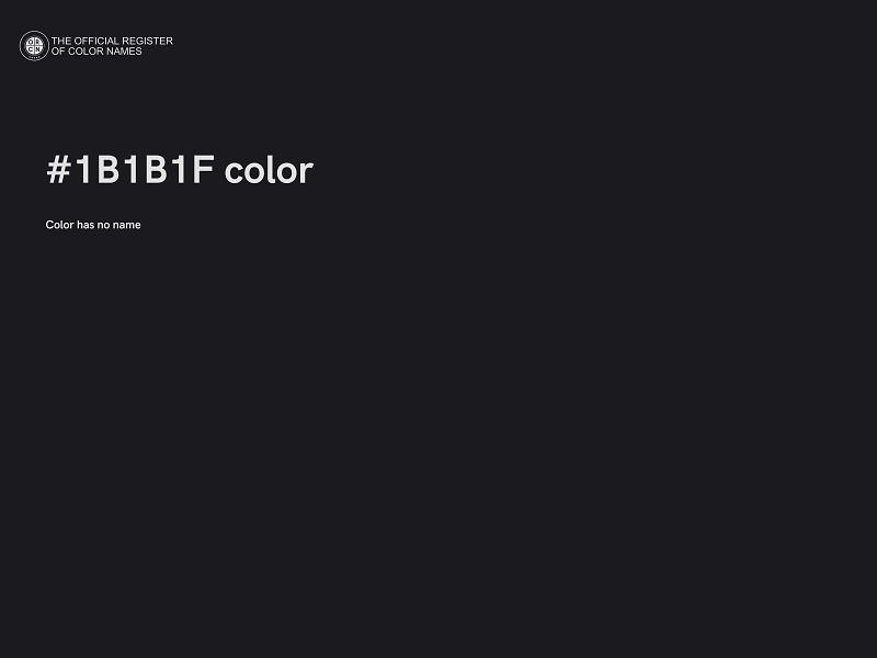 #1B1B1F color image