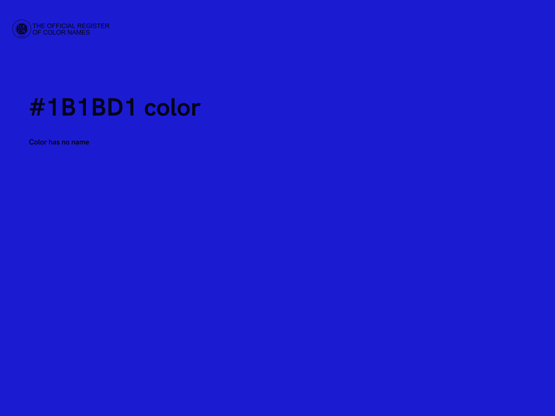 #1B1BD1 color image