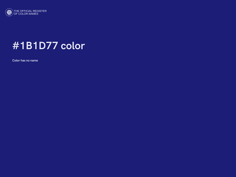 #1B1D77 color image