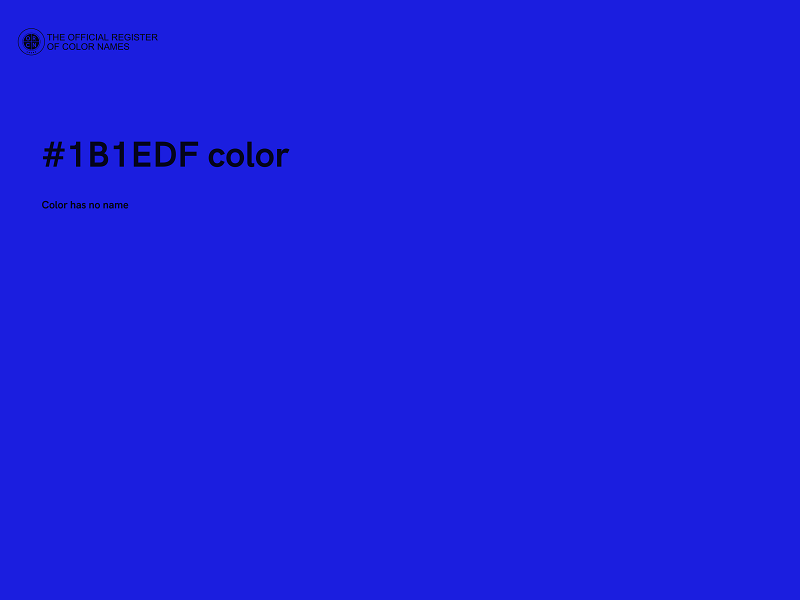 #1B1EDF color image