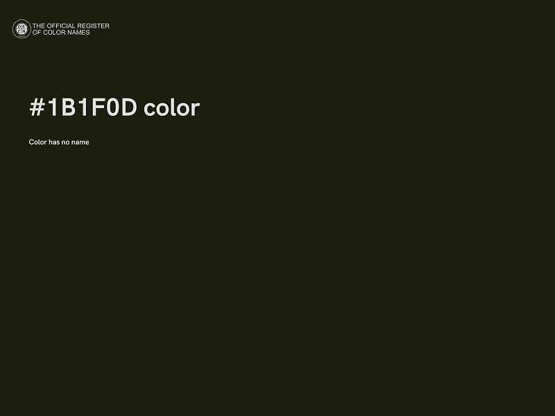 #1B1F0D color image