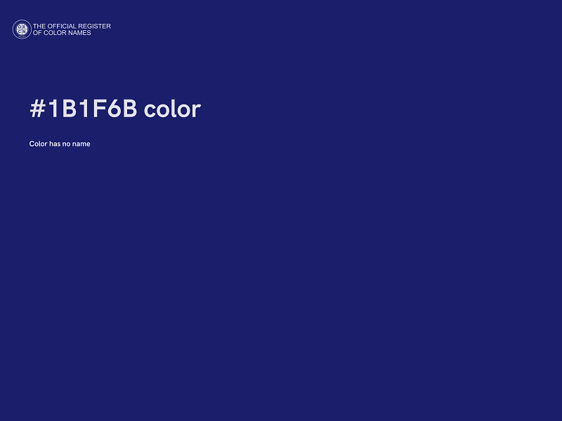 #1B1F6B color image