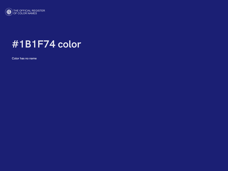 #1B1F74 color image