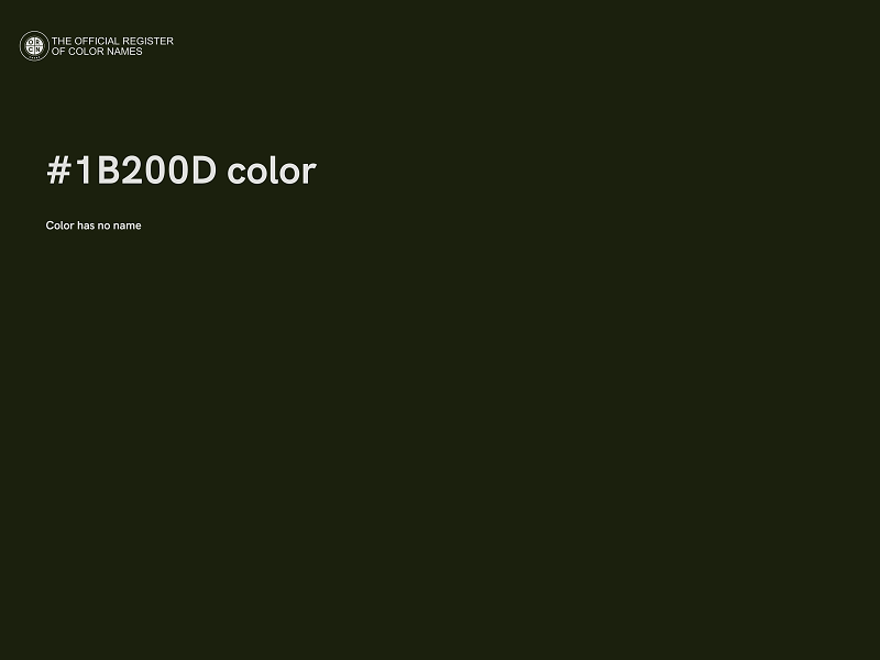 #1B200D color image