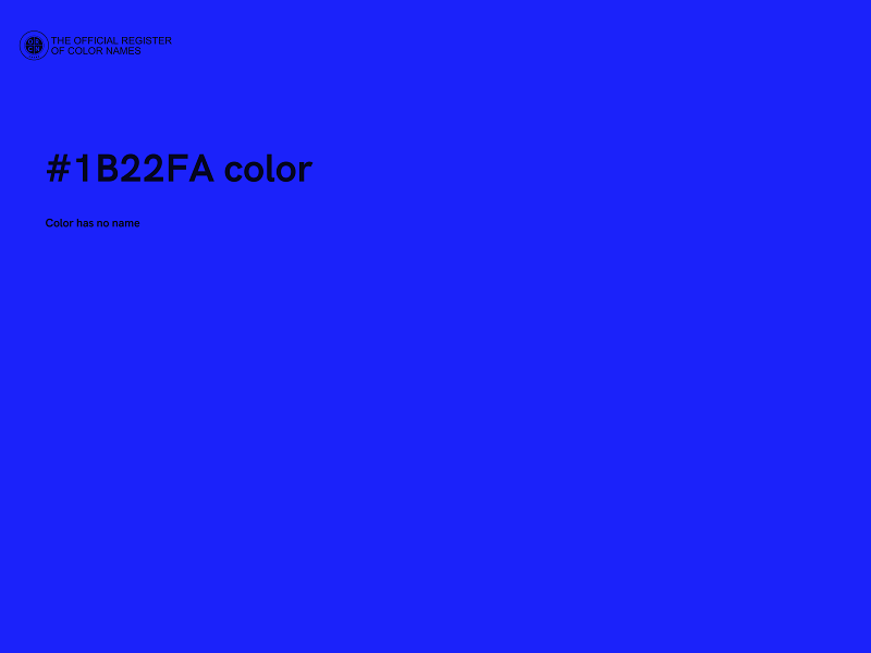 #1B22FA color image