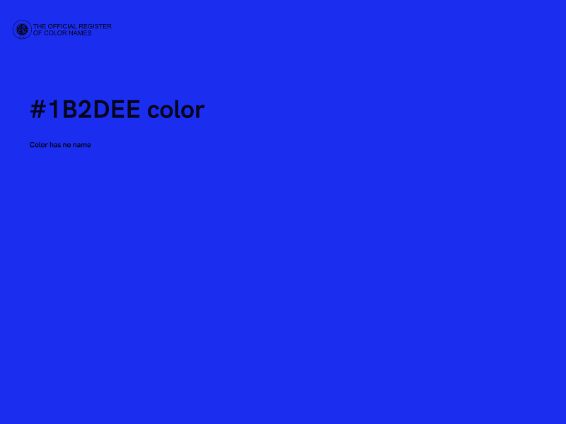 #1B2DEE color image