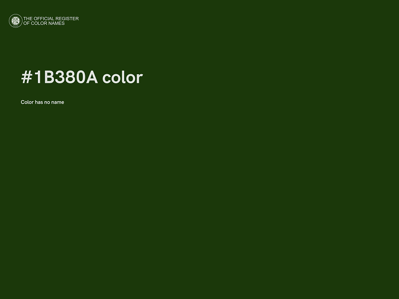 #1B380A color image