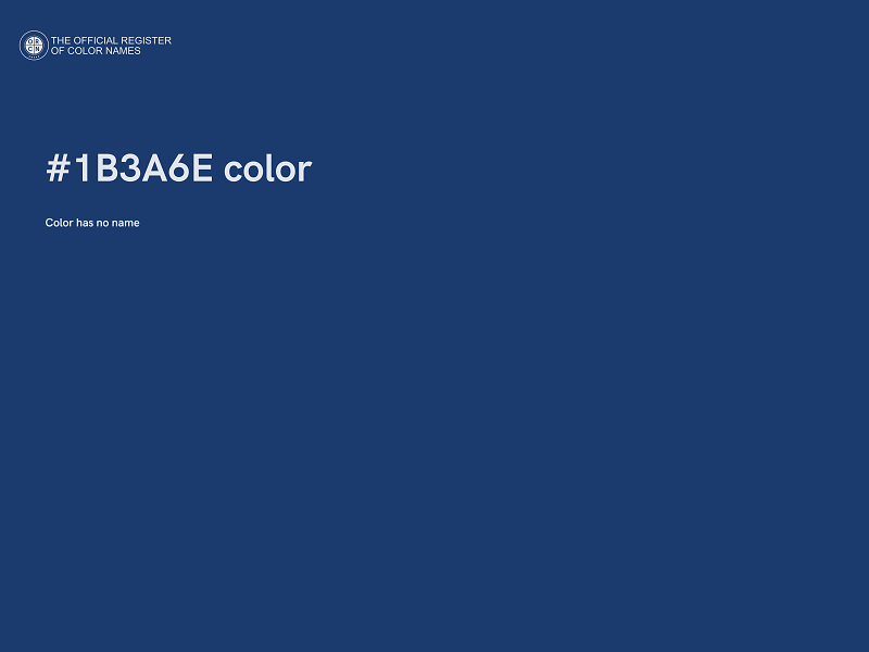 #1B3A6E color image