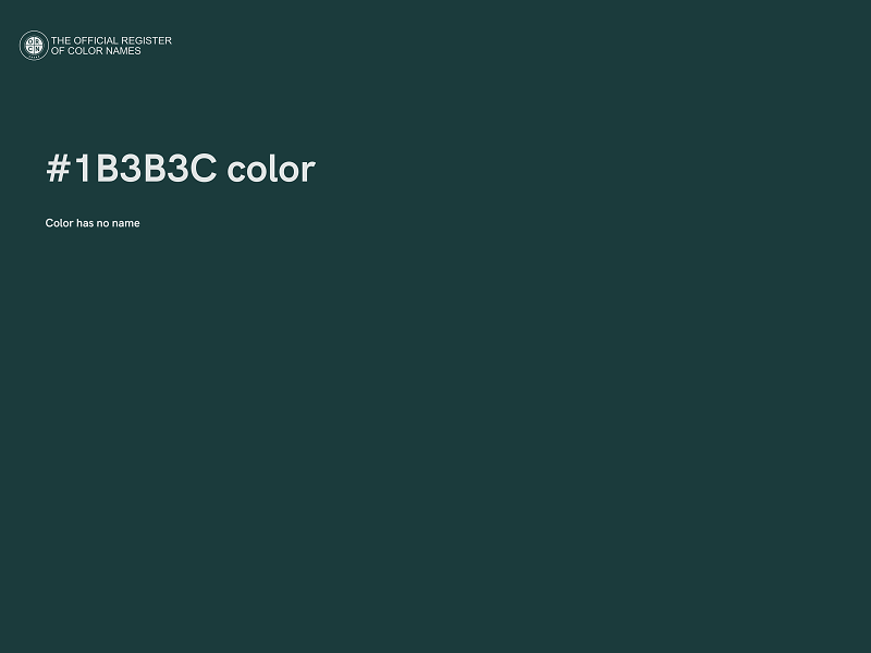 #1B3B3C color image