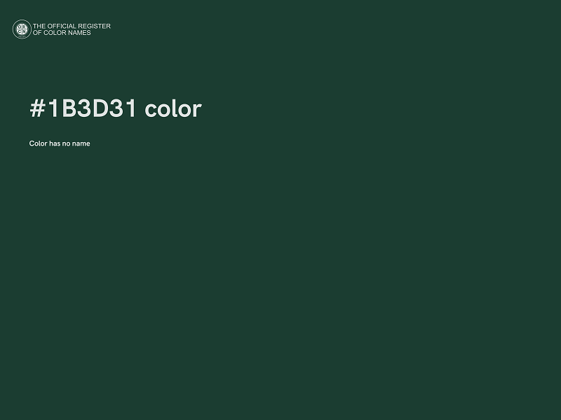 #1B3D31 color image