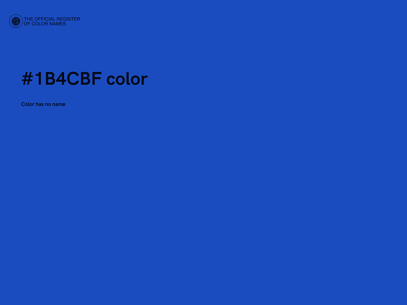 #1B4CBF color image