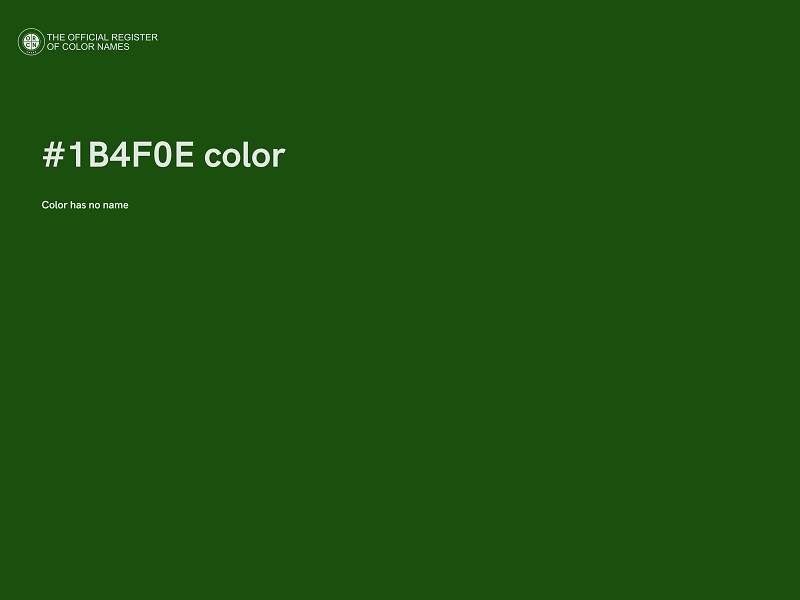 #1B4F0E color image