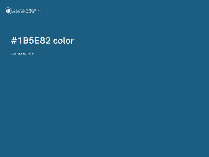 #1B5E82 color image