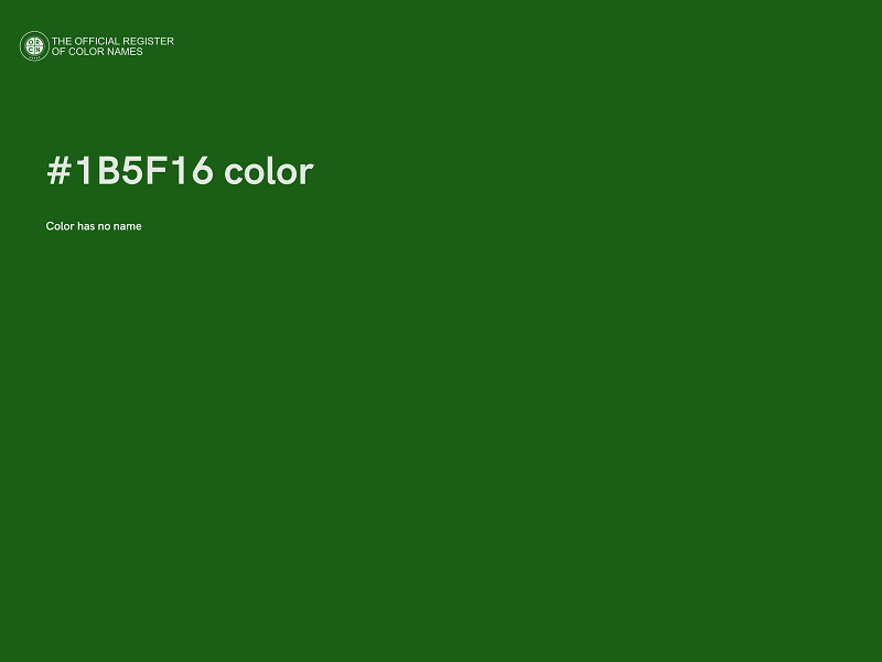 #1B5F16 color image