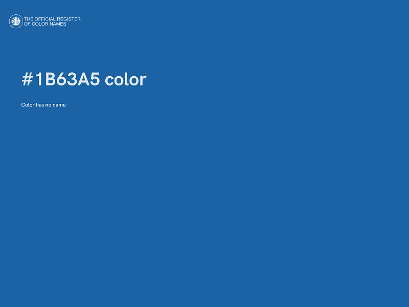 #1B63A5 color image